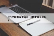nft中国有没有app（nft中国允许吗）